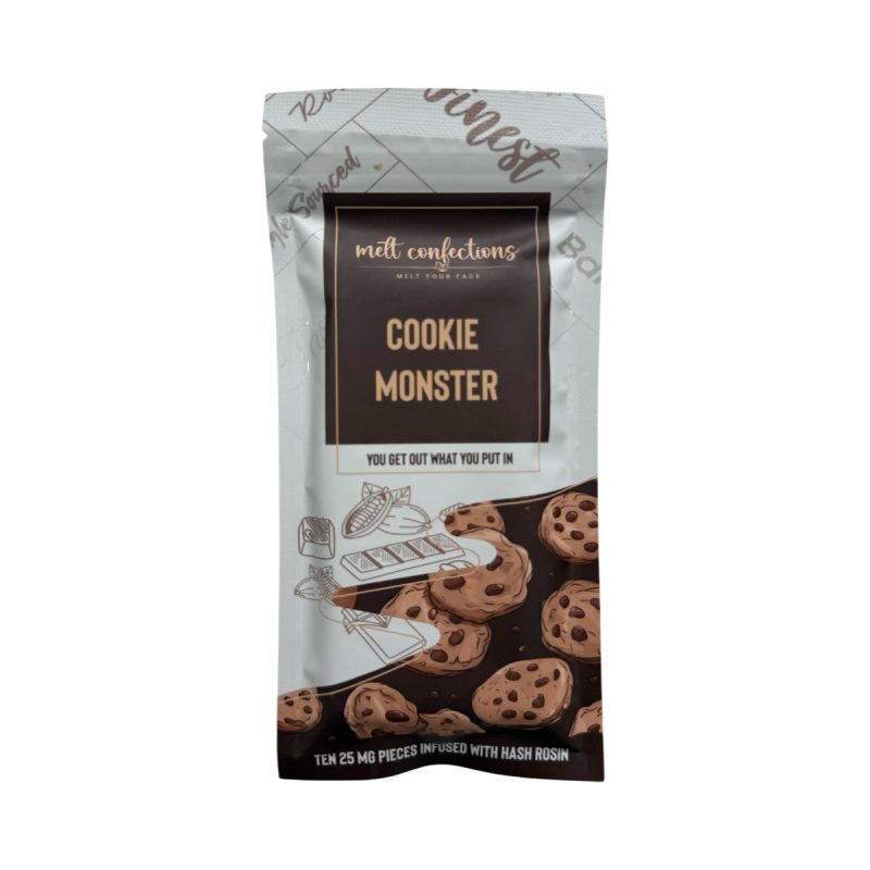 Melt Confections Cookie Monster Hash Rosin Chocolate Front