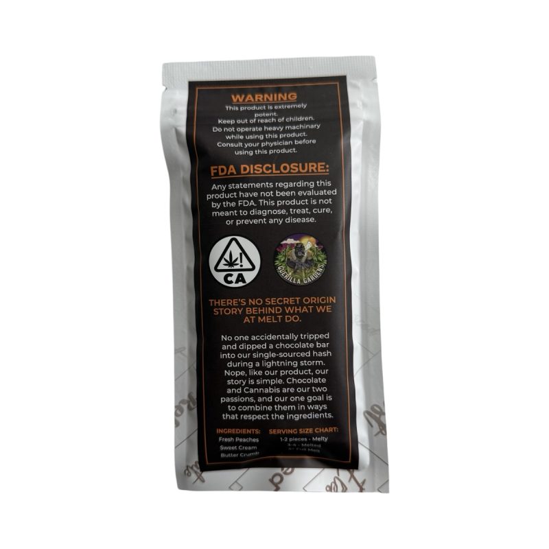 Solventless cannabis edible, premium rosin gummy, Melt Confections Atlanta, natural cannabis candy, clean cannabis edibles