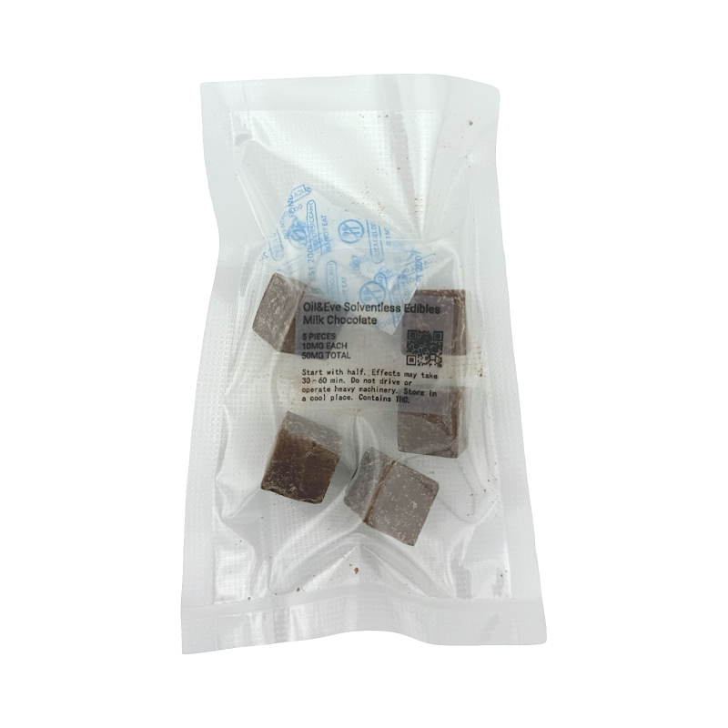 Milk Chocolate Rosin Squares 50mg Oil&Eve