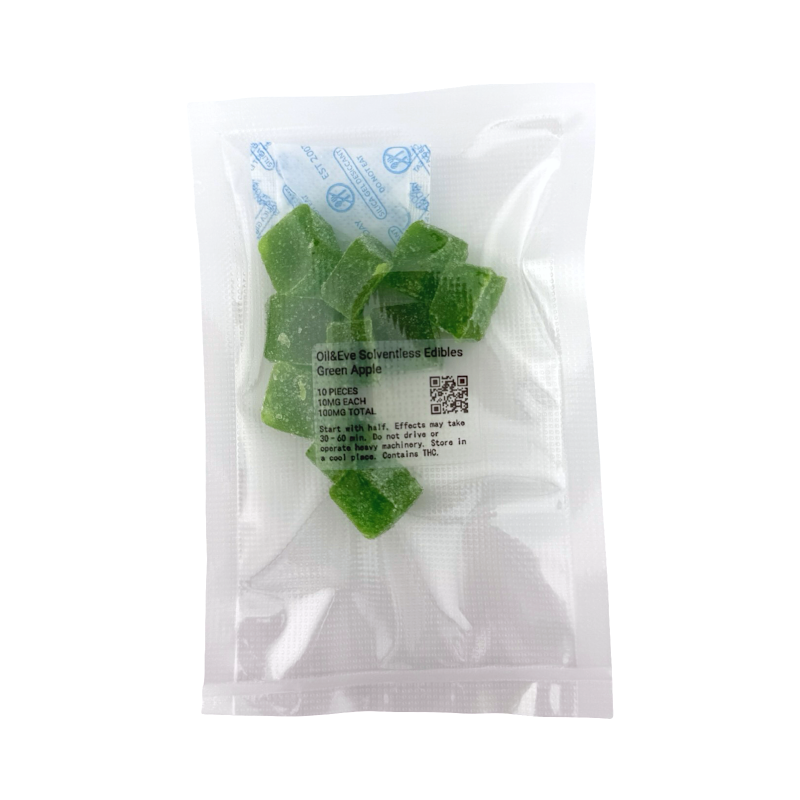 Green Apple Sativa Gummies 100mg Oil&Eve