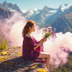 Friends enjoying cannabis on a porch in an Atlanta neighborhood during sunset